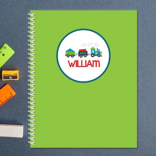 choo choo train personalized notebook for kids