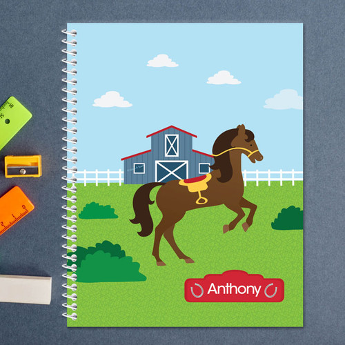 Cute Race Horse Kids Notebook