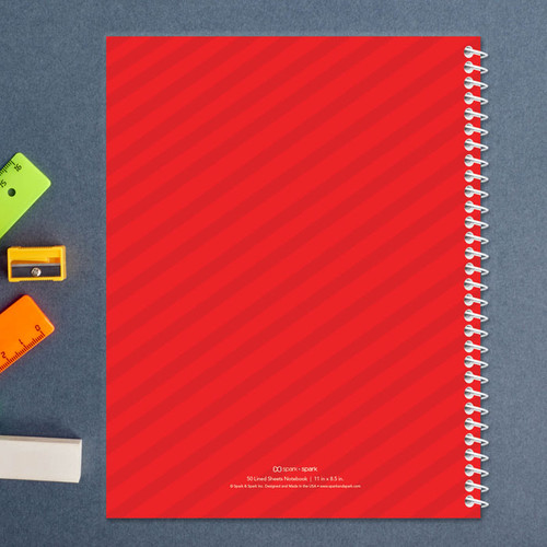 art palette paintbrush personalized notebook for kids