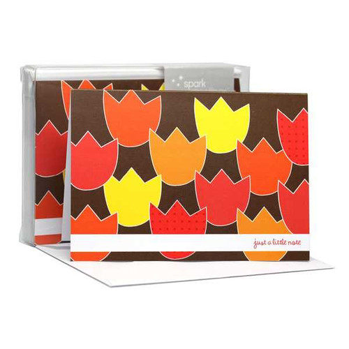 Fantastic Thank You Note Cards | Tulip Bunch Red