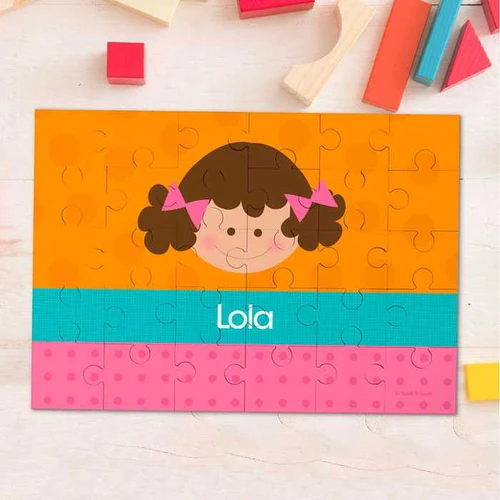 Just Like Me Girl-Orange Custom Puzzles By Spark & Spark