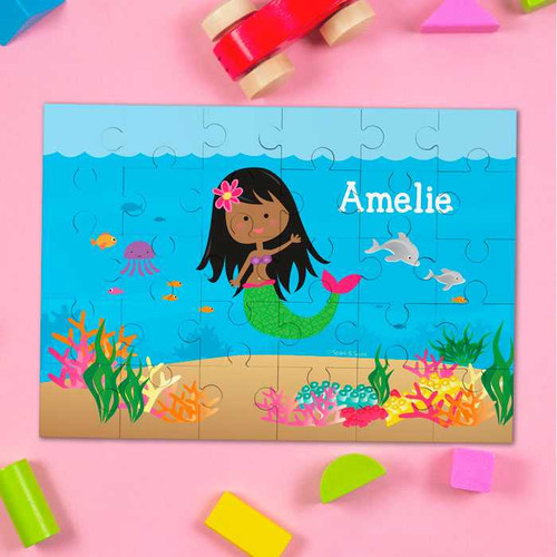 Sweet Mermaid Personalized Puzzles