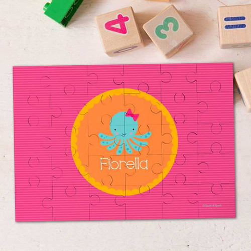 Cute Octopus Personalized Kids Puzzles By Spark & Spark