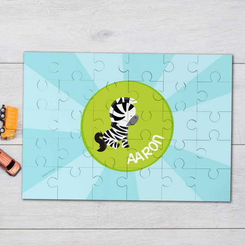 Cute baby zebra  Personalized Puzzles