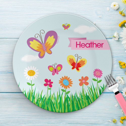 A Butterfly Field Kids Plates