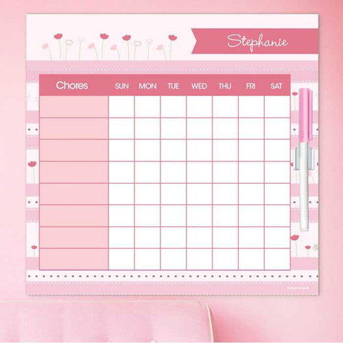 Field Of Tulips Toddler Chore Chart