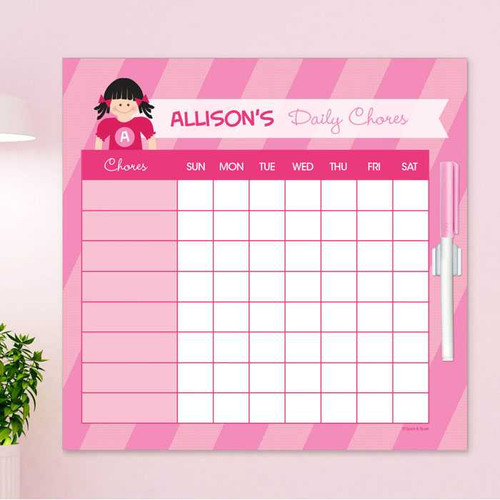 Super Girl Chore Chart