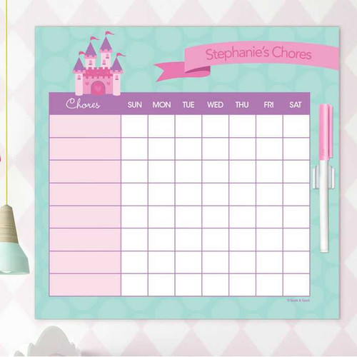 A Castle In The Sky Chore Calendar