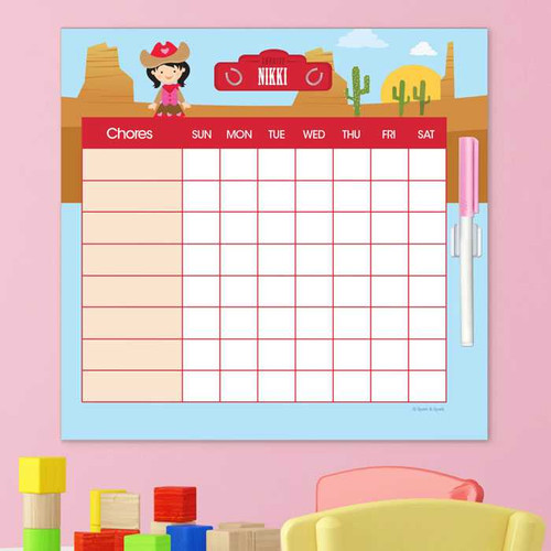 Cowgirl Chore Chart