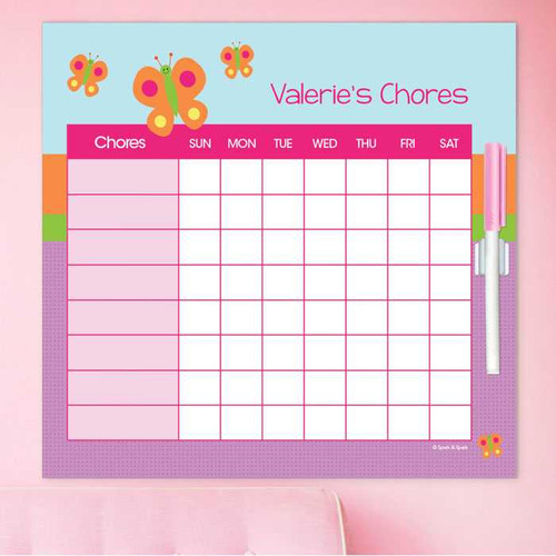 Sweet Butterfly Chore Schedule