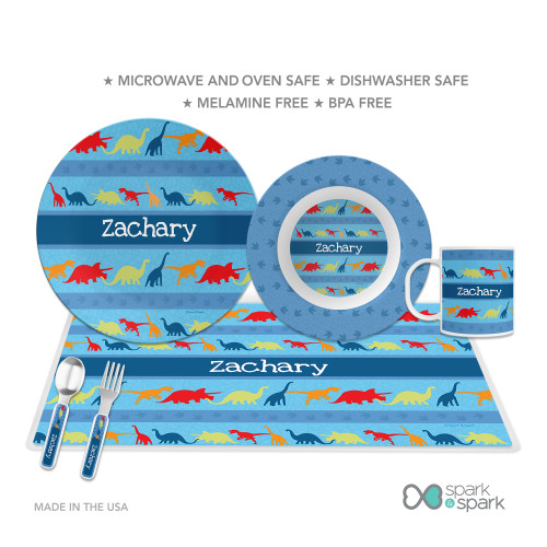 Dinosaur Trails Kids Plate