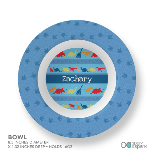 Dinosaur Trails Kids Plate