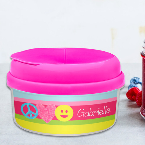 Peace And Love Signs Snack Bowls For Kids