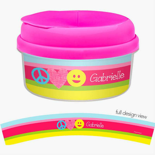 Peace And Love Signs Snack Bowls For Kids