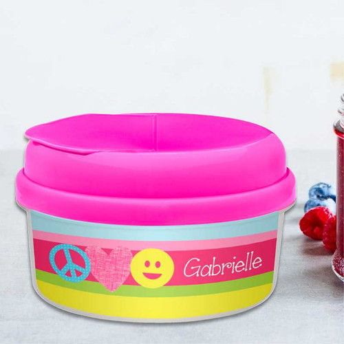 Peace And Love Signs Snack Bowls For Kids