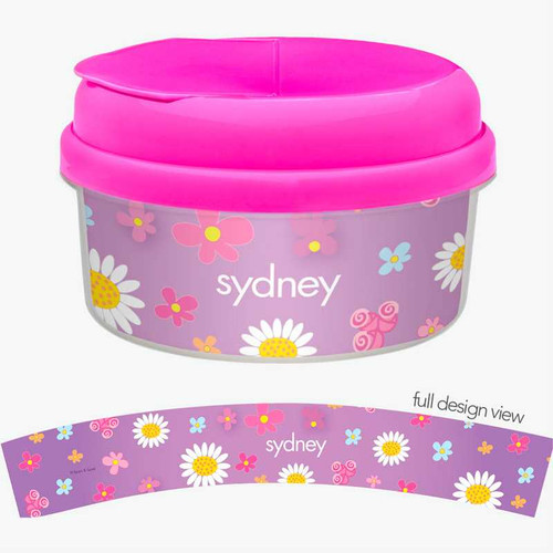 Field Of Flowers Purple Customized Snack Bowl