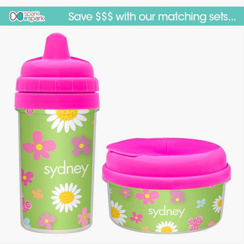 Field of Flowers Green Snack Bowl
