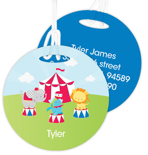 Fun Circus Kids Bag Tags