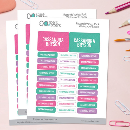 Linen Girl Shades - Purple Labels Rectangular Pack