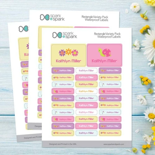 Sweet Spring Labels Rectangular Pack