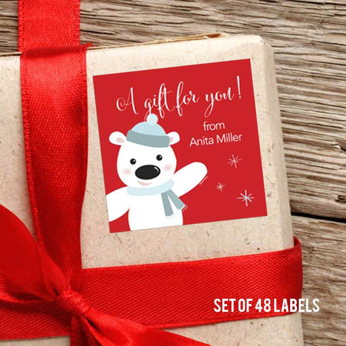 Cute Polar Bear Gift Label