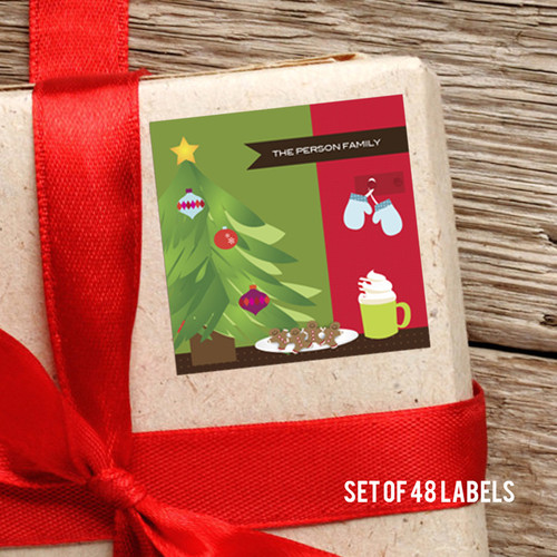 Yummy Xmas Cookies Gift Label