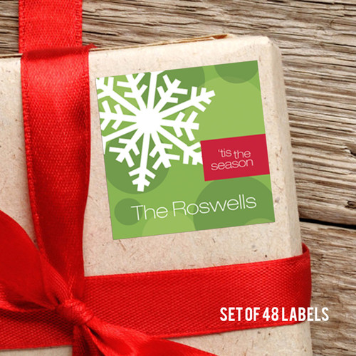 Let It Snow Gift Label