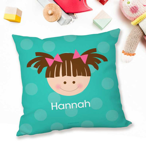 Just Like Me-Girl-Turquoise Pillows