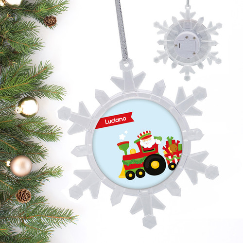 The Xmas Choo Choo Train Personalized Christmas Ornaments