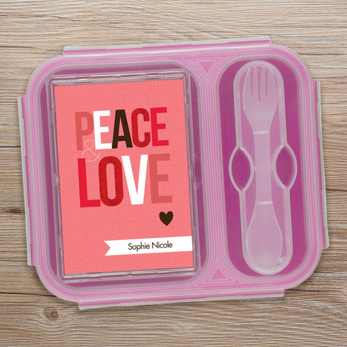 Peace & Love Collapsible Bento Box