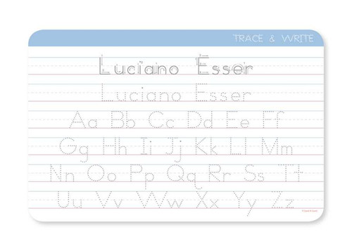 Penmanship Placemat for Boys