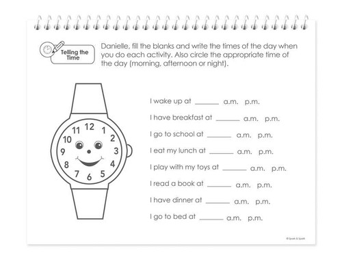 Math Practice Book For Girls