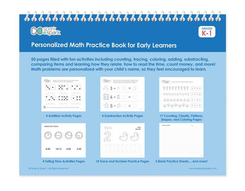 Math Practice Book For Boys
