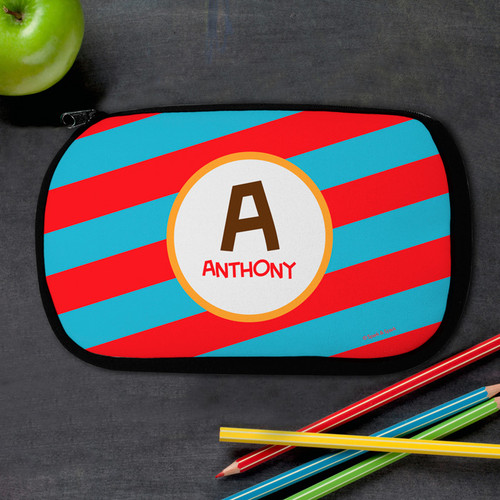 Fun Initials - Red Pencil Case