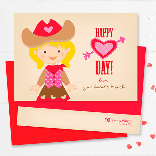 Unicorn Valentine Exchange Cards | Western Cowgirl