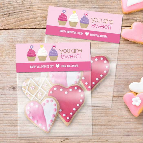 Three Sweet Cupcakes Treat Bags