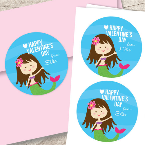 Friendly Mermaid Custom Stickers