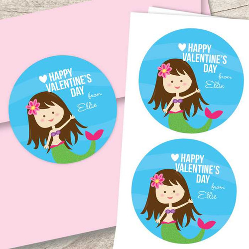 Friendly Mermaid Custom Stickers