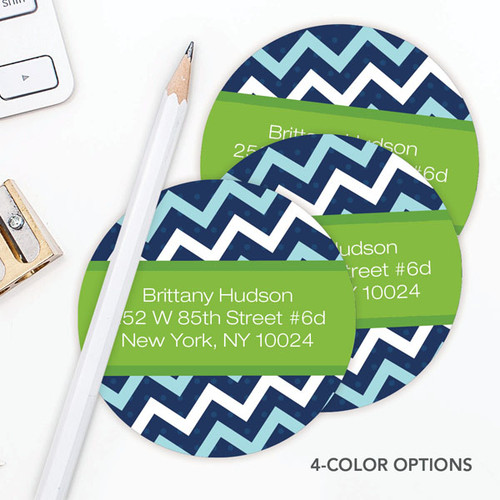 Mod Chevrons Label Set