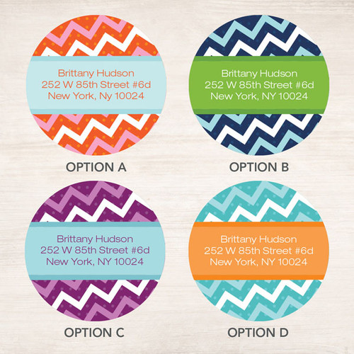 Mod Chevrons Label Set