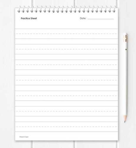 Vertical Cursive Writing Book For Girls