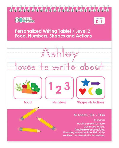 Writing Book with Phrases For Girls