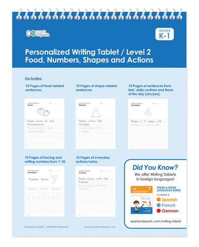 Writing Book with Phrases For Boys