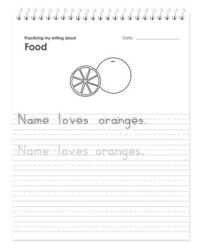 Writing Book with Phrases For Boys