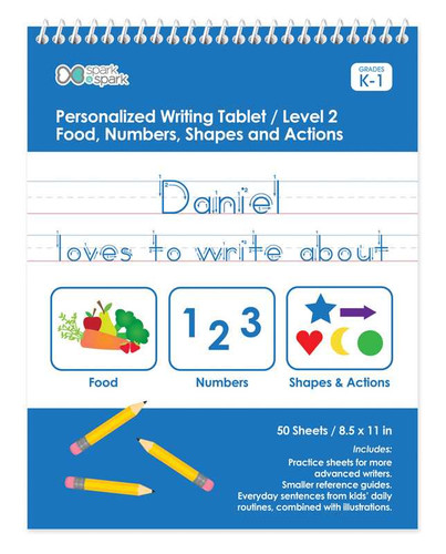 Writing Book with Phrases For Boys