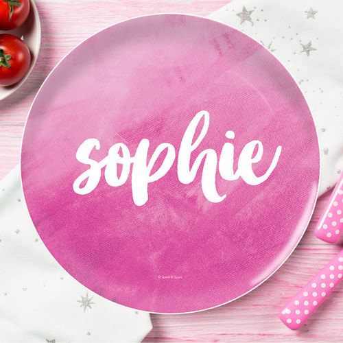 Bold Colorful Name Kids Plates