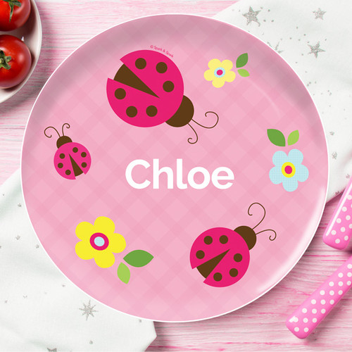 Three Lady Bugs Kids Plates