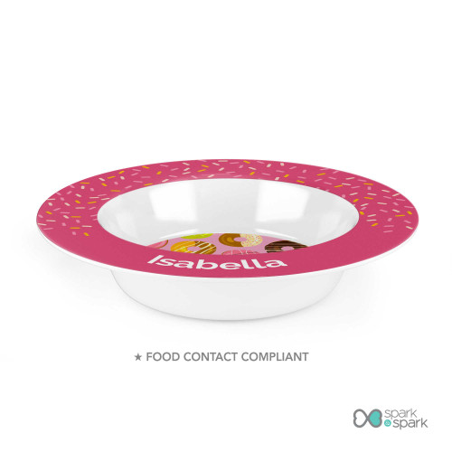 Sweet Donuts Custom Plate for Girls