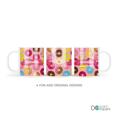 Sweet Donuts Custom Plate for Girls
