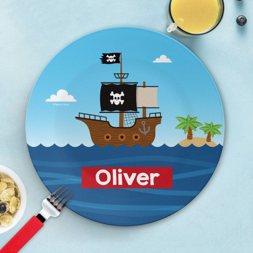 All Aboard Pirates Kids Plate